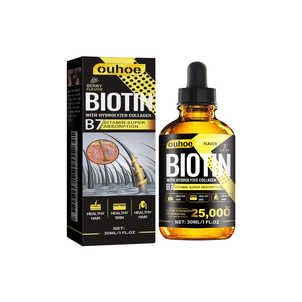 OUHOE Collagen Vitamin Growth Essential Oil For Hair Solid Hair And