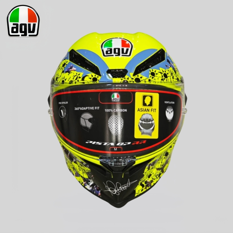 AGV PISTA GPRR series yellow marine print motorcycle safety helmet