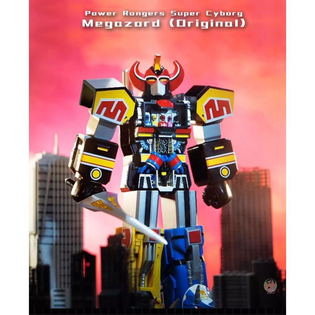 Figurine Super7 Power Rangers Super Cyborg Megazord (Clear Version), Neuve