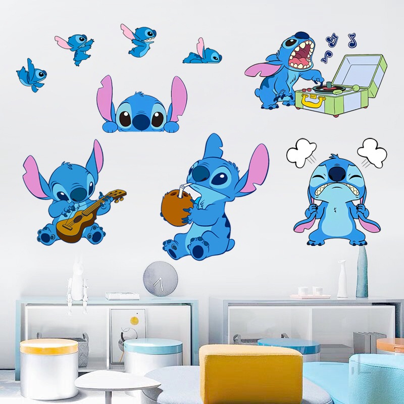 60cm * 40cm New Stitch Wallpaper Sticker Cartoon Anime Self-adhesive ...