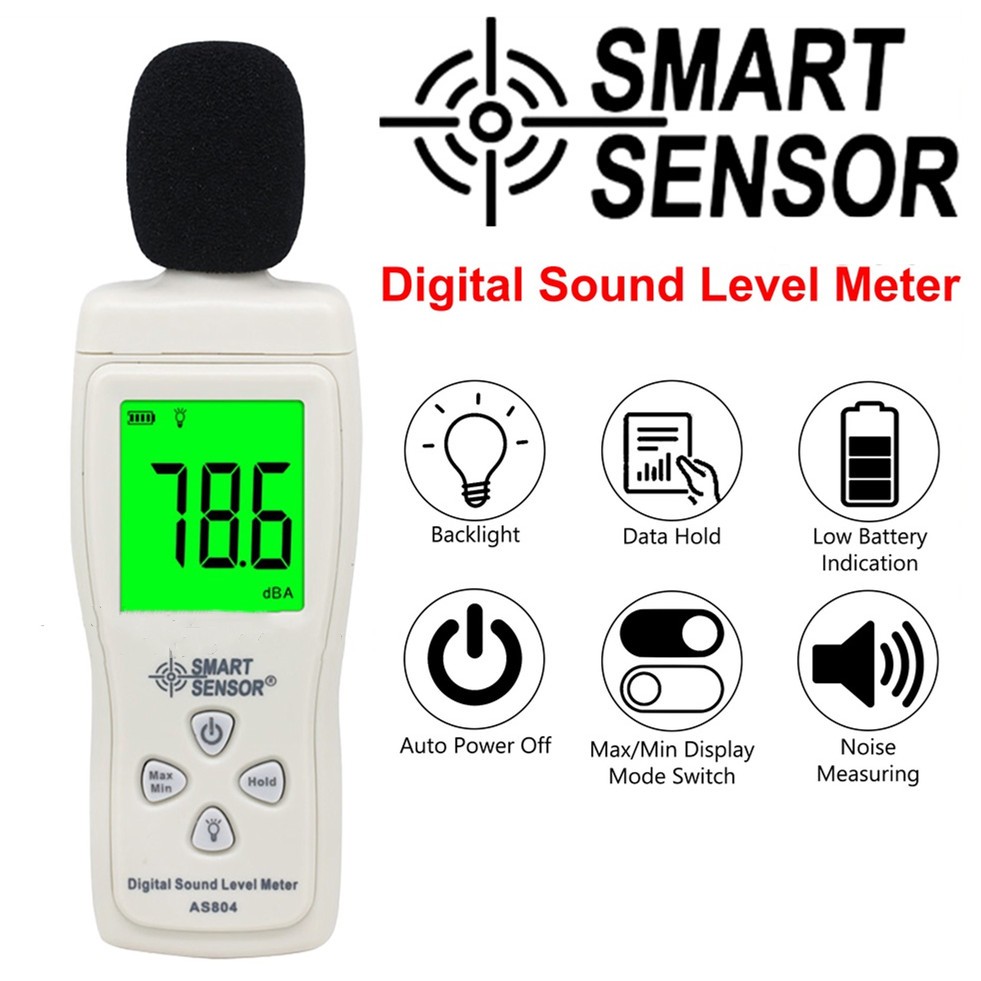 [LOCAL] SMART SENSOR Mini Digital Sound Level Meter LCD Display Noise ...