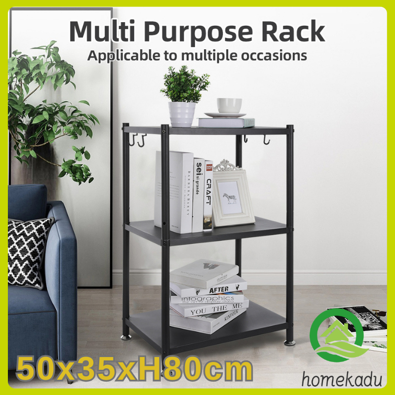 3Layer Load 100 KG Boltless Rack Steel Rack Shelves Metal Rack Kitchen ...