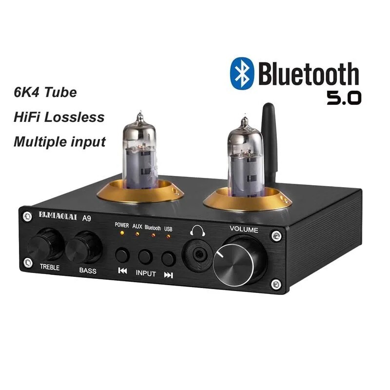 Audiophile Tube Preamplifier 6K4 Tube Bluetooth 5.0 USB Input ...