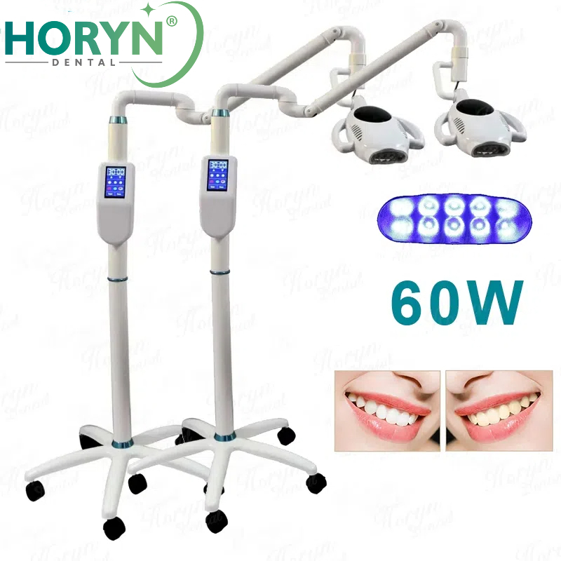 Portable 60W Dental Teeth Whitening LED Machine Moveable Bleaching Unit ...