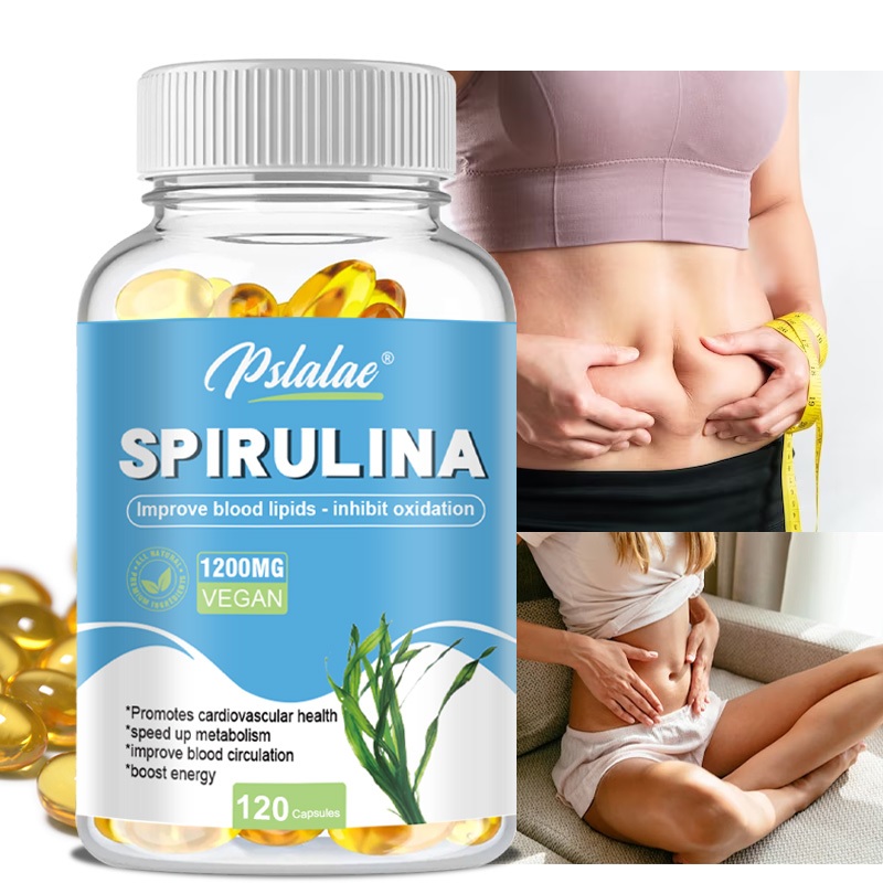 SPIRULINA,，120 capsules， Cardiovascular health, energy boost, immune