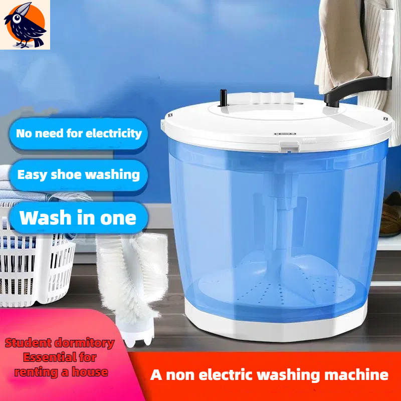 Spin Dryer Mini Hand Washing Machine Portable 2-in-1 Washer Dryer