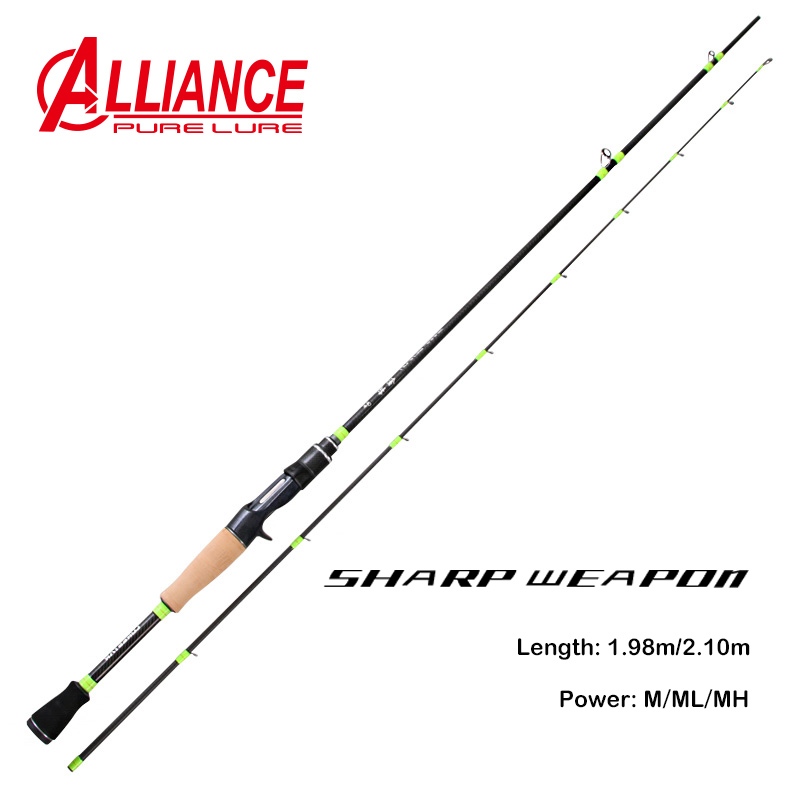 PURELURE Sharp Weapon 40T Carbon Casting Spinning Fishing Rods (3g-28g ...