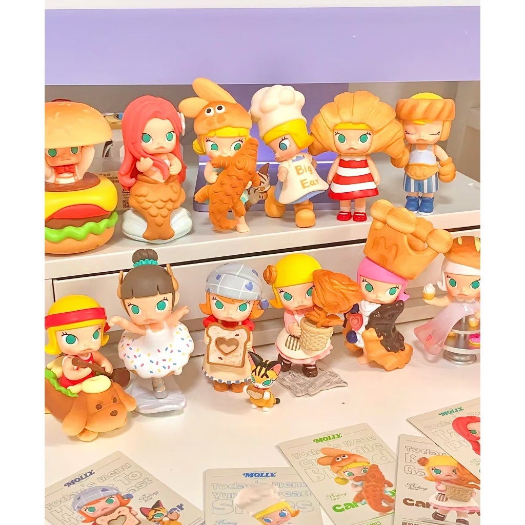 POPMART MOLLY baking time Series Hand-Made Trendy Toys