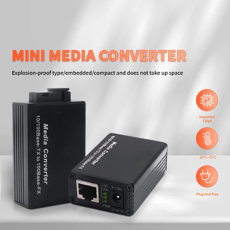Optical Fiber Transceiver 100M Gigabit 1SFP+1RJ45 Photoelectric ...
