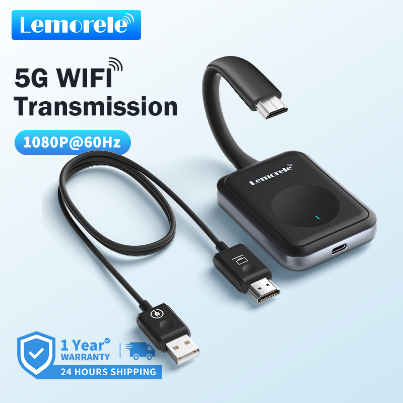 Lemorele G50R1 Wireless Transmitter HDMI Receiver 4K Resolution ...