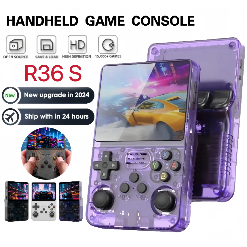 [SG] 3.5/4.0 Inch R36 Ultra R36s MAX 64G /128G Retro Handheld Video ...