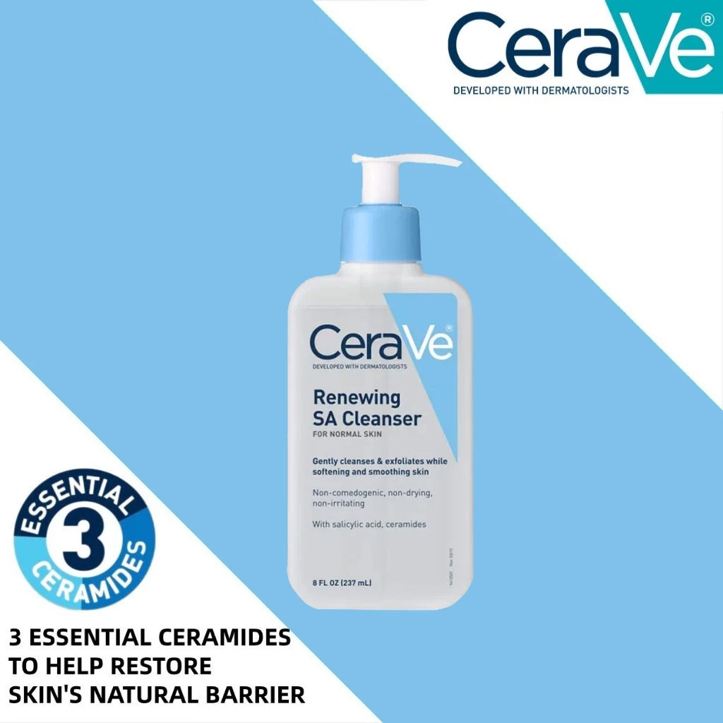 Cerave Renewing Sa Cleanser 237ml Gentle Exfoliation Salicylic Acid