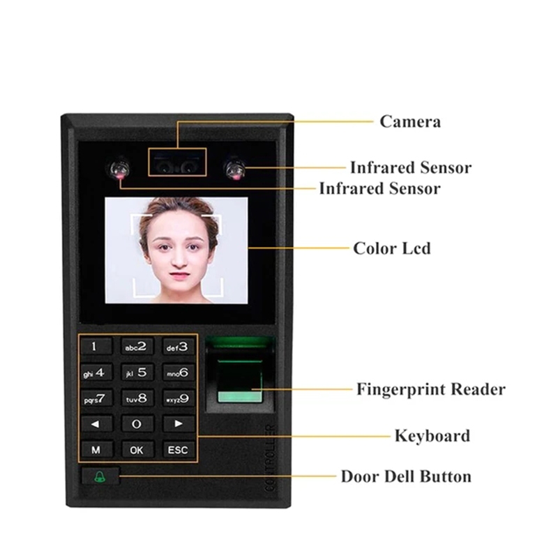 Biometric Face Door Access Control System Fingerprint USB Password ...
