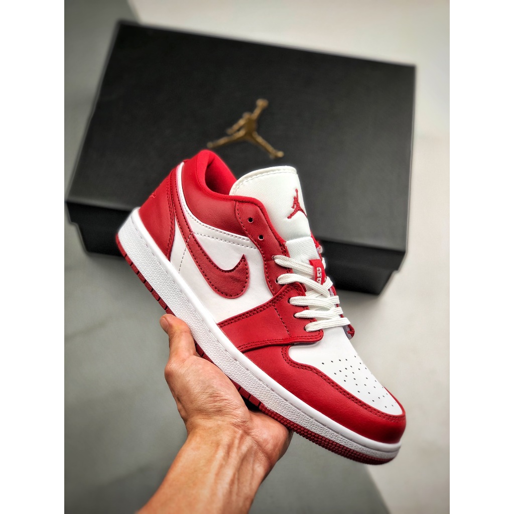 【Free Gifts】High version UA Air Jordan 1 Low “Gym Red” Basketball Shoes ...