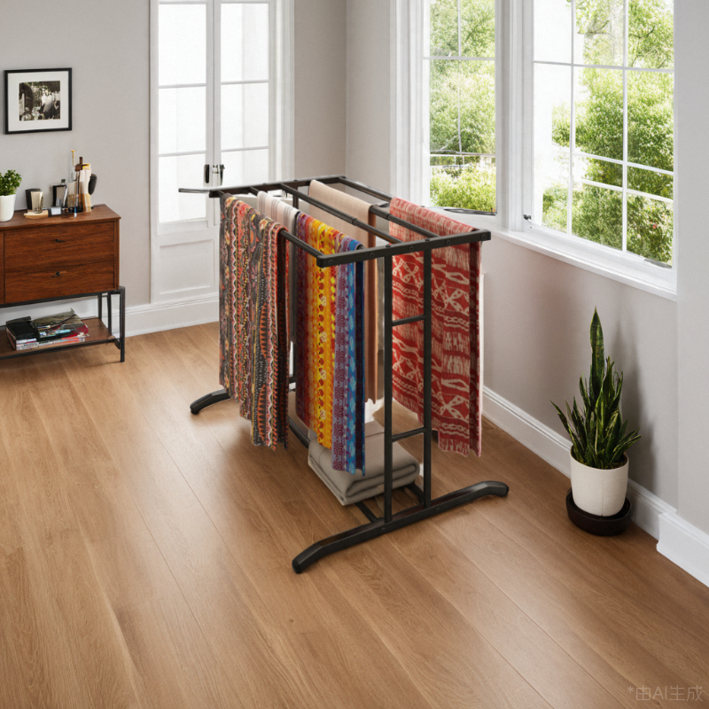 [Malaysia Spot]clothes rack/hanger sejadah/Adjustable towel rack ...