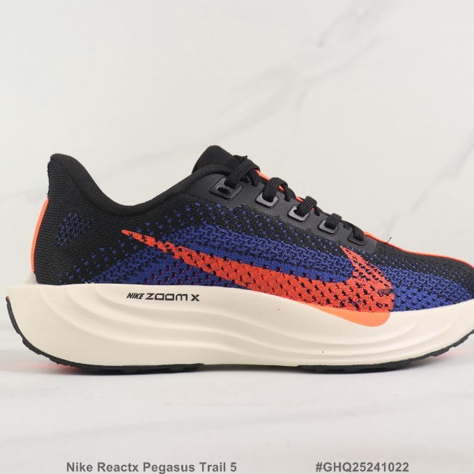 Nike Reactx Pegasus Trail 5 Nike Moon Landing Shock Absorption Comfortable Running Shoes Fabric Material Shopee Malaysia