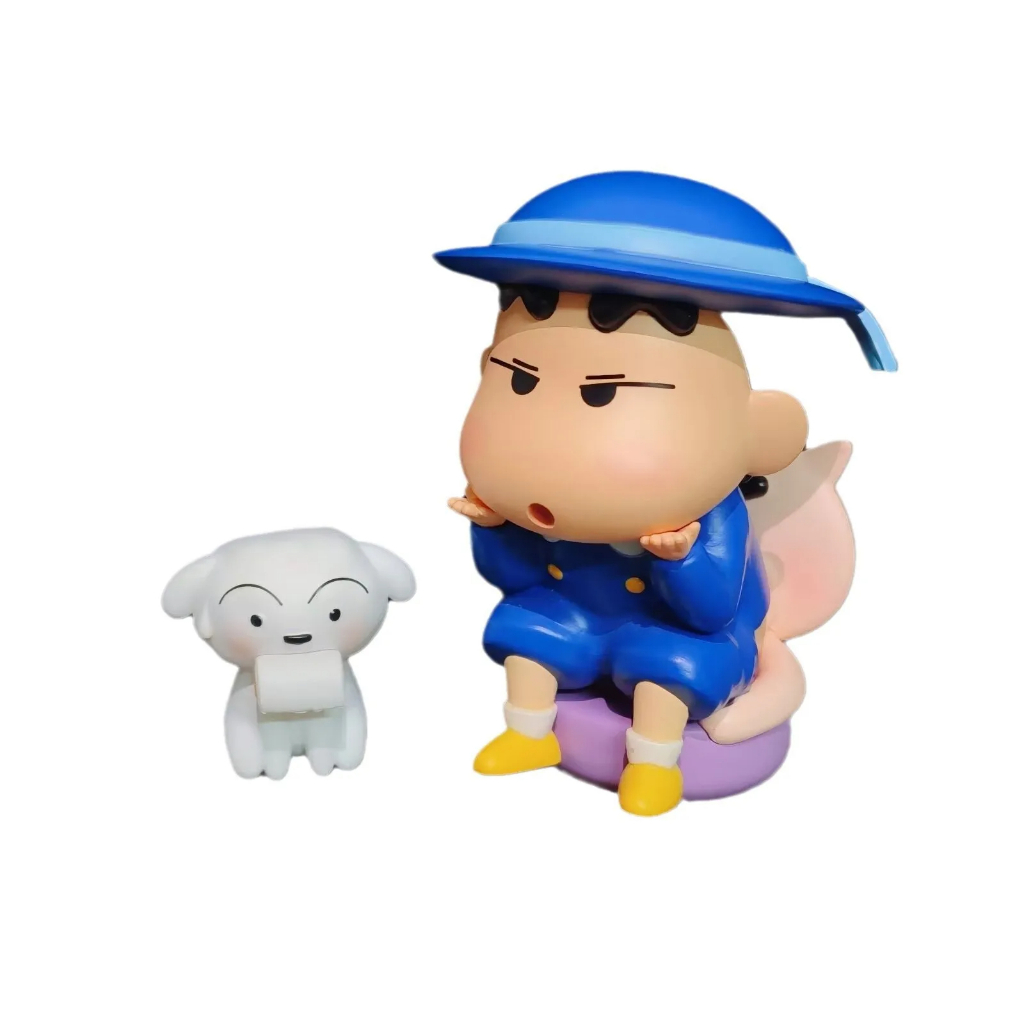 Crayon Shin-chan Sitting on Toilet Collectible Figure - Funny Creative ...