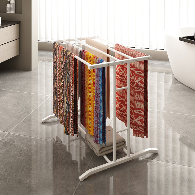 [Malaysia Spot]clothes rack/hanger sejadah/Adjustable towel rack ...