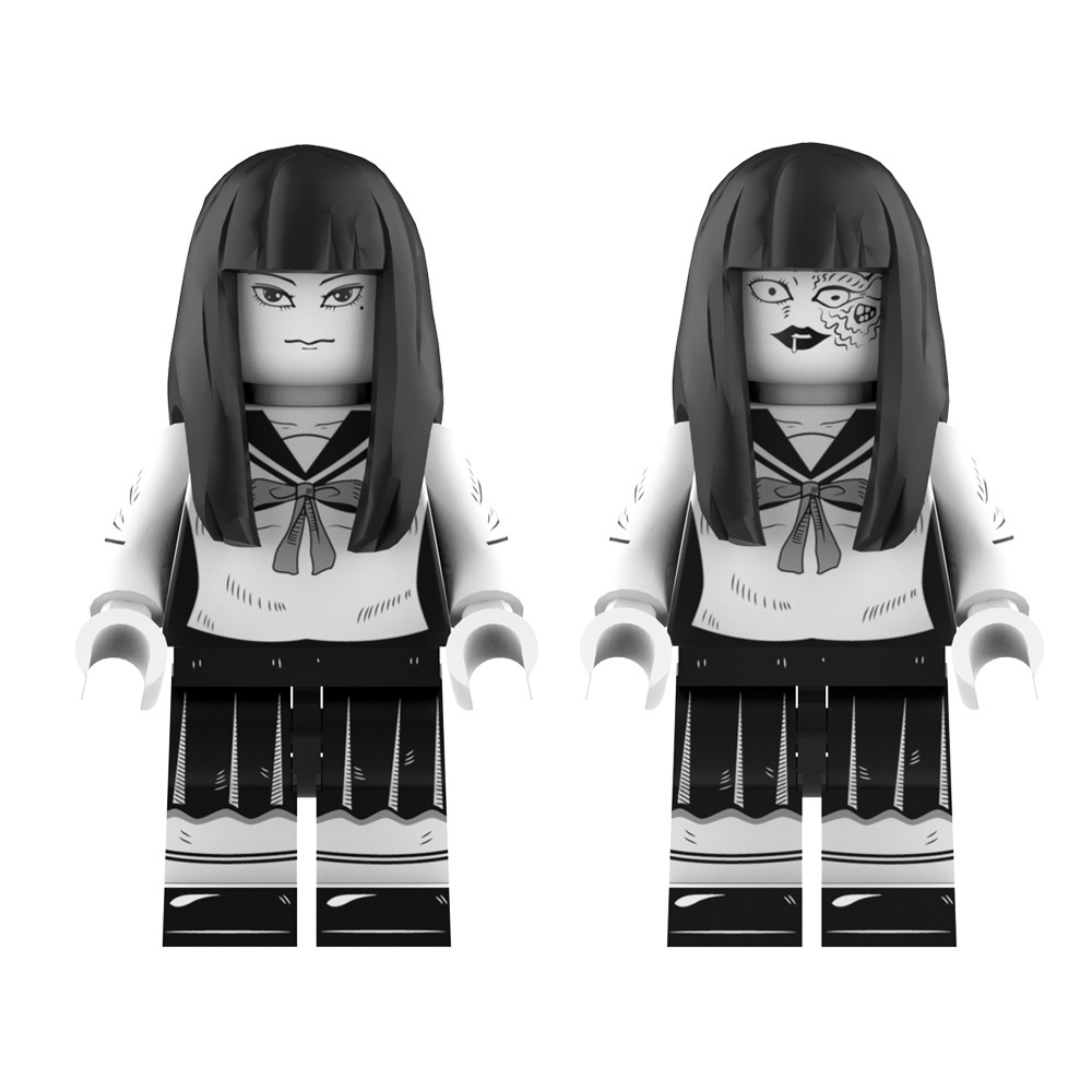 Block Toys Figure Kawakami Tomie Horror Anime Cartoon Building Block ...