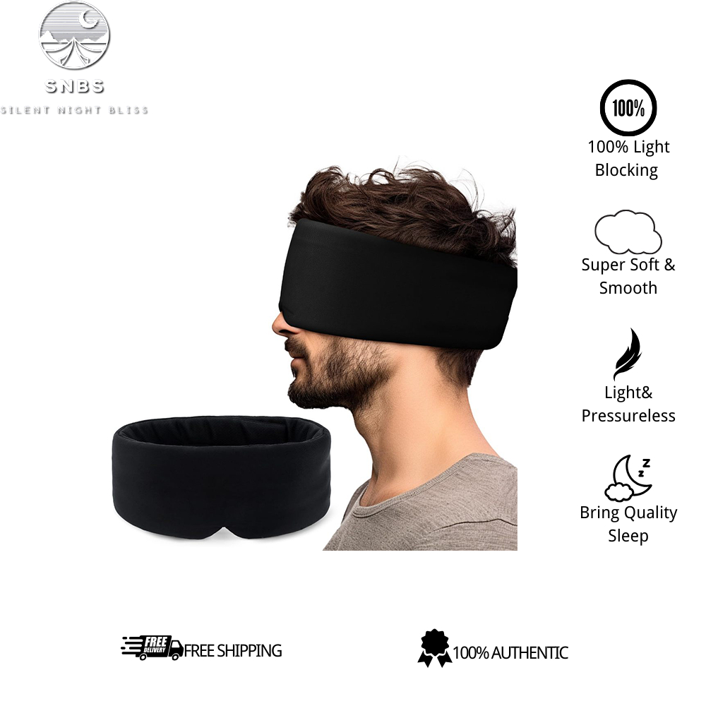 Blindfold for Complete Darkness Ergonomic Nose Fit Sleep Blindfold Sleep Masque DualSided