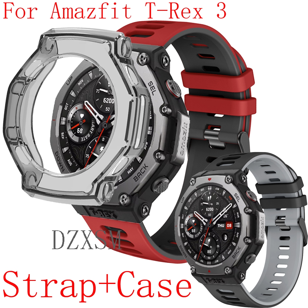 Amazfit T Rex 3 Smart Watch Case Screen Protector Cover Shell Accessories For Amazfit TRex 3 Band Strap Wristband Bracelet Shopee Malaysia