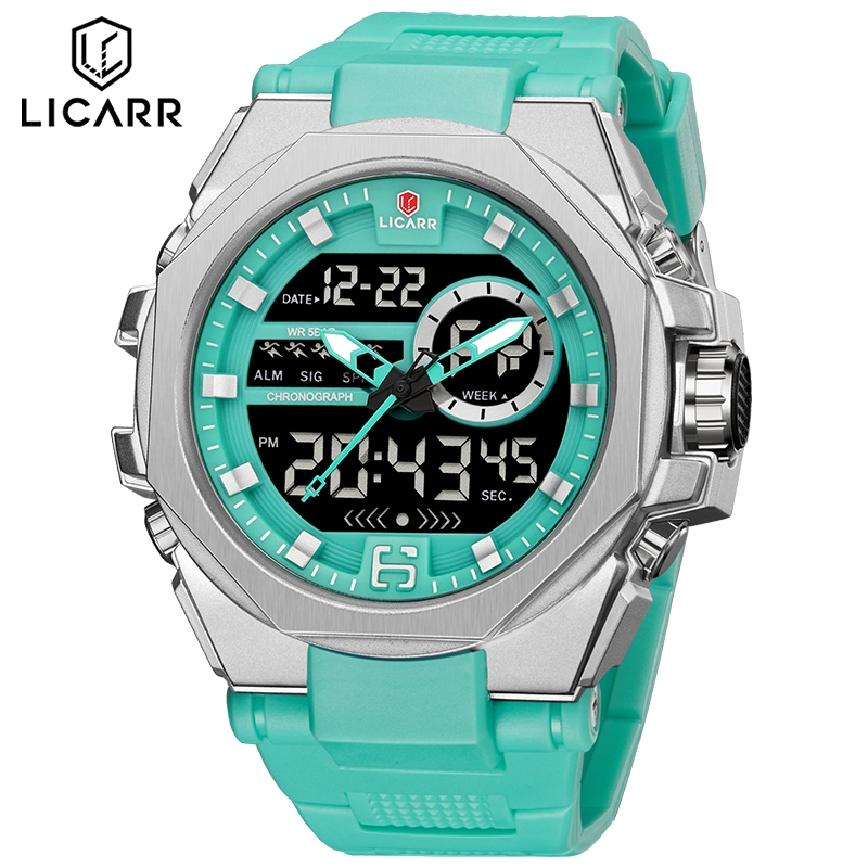 LICARR Brand Original Fashion Men's Watches Casual Analog-Digital