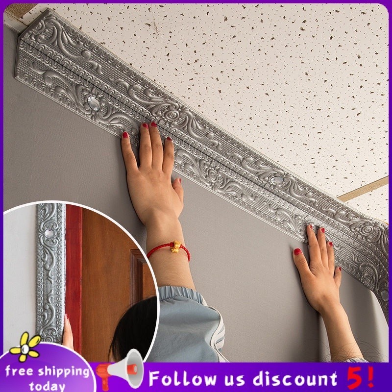 Ceiling top corner line wall corner wrap living room ceiling corners ...