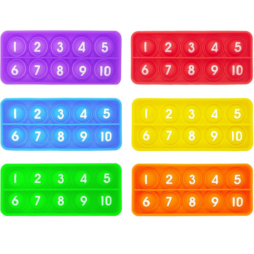 Ten Frame Pop Board, Fidgets for Classroom, Quiet Sensory Toys Bubble ...