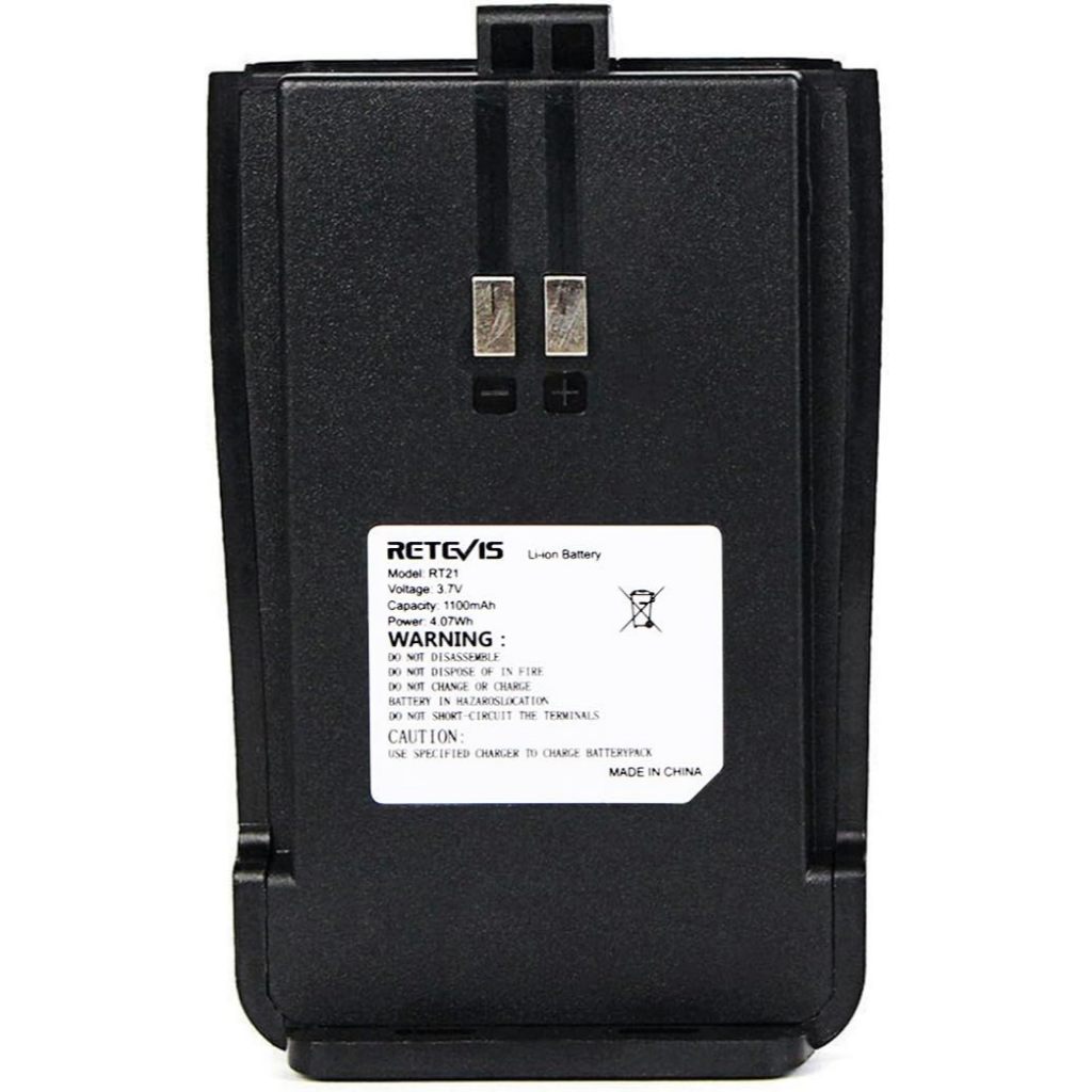 Retevis Original Walkie Talkie Battery 1100mAh Replacement Original Li ...