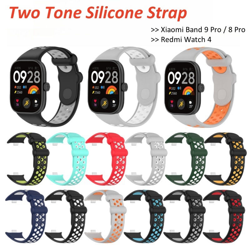 Silicone Strap For Redmi Watch Xiaomi Mi Smart Band Pro