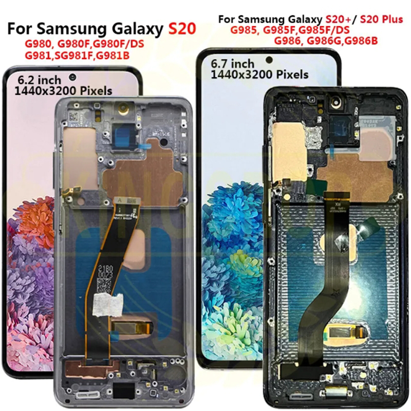 For Samsung Galaxy S20 4G 5G Galaxy S20 G985 LCD Display Touch Screen 