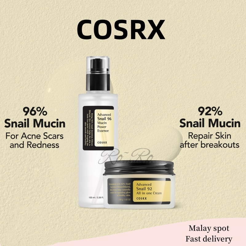 COSRX Advanced Snail 96 Mucin Power Essence 100ml+Advanced Snail 92 All ...