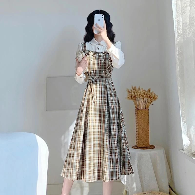 One piece dress checks deals