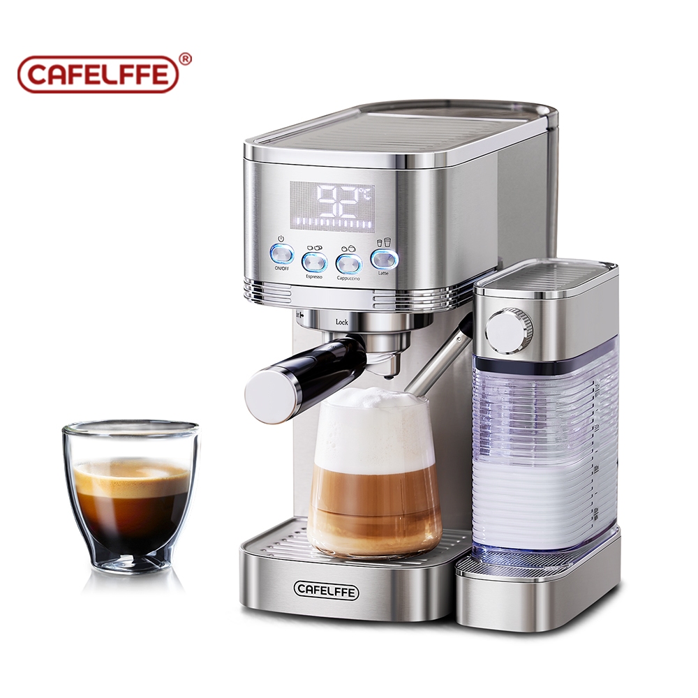 Cafelffe Automatic Coffee Machine Milk Frother All-in-One 20bar Household  Small Espresso Machine