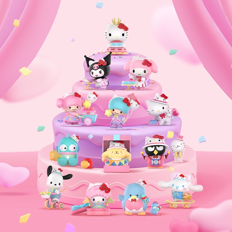 POP MART Sanrio characters Hello Kitty 50th Anniversary Series Figures Blind Box Action Toys Figure Birthday Gift Kid Toy