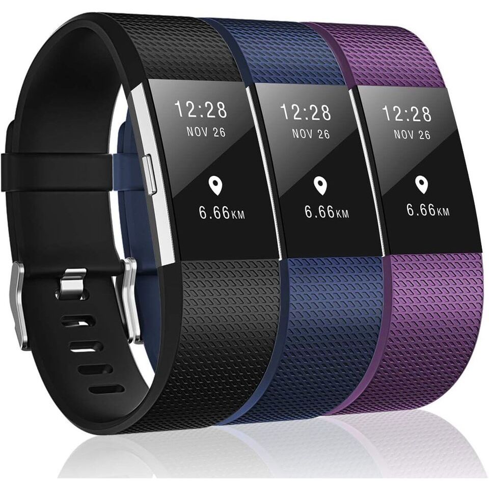 Fitbit Charge 2 Activity Tracker Heart Rate Fitness Wristband FB407BK ...