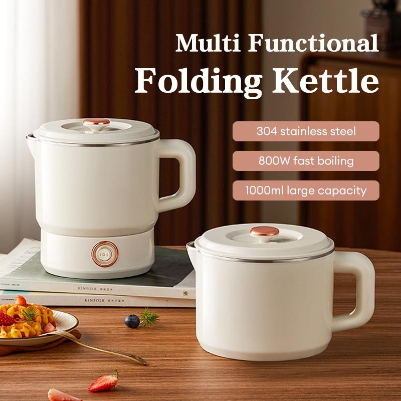 1000ML Collapsible Travel Kettle 316 Stainless Steel Mini Insulation ...