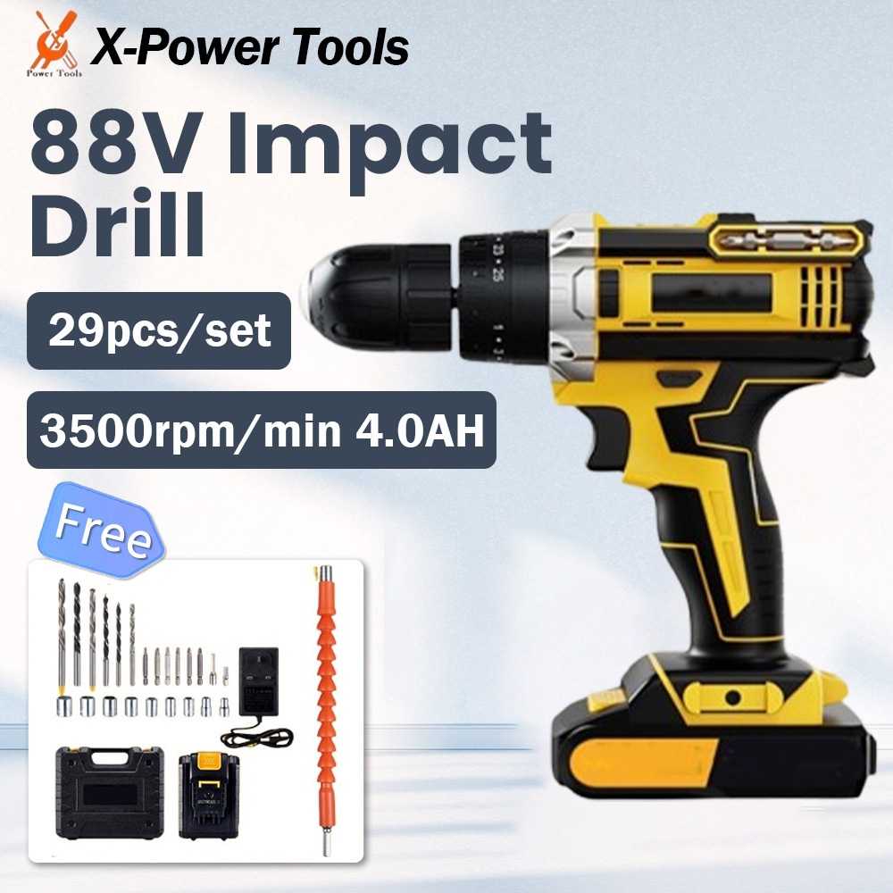 Impact Driver Different Types Of Hand Drills 29 Pcs Set Cordless