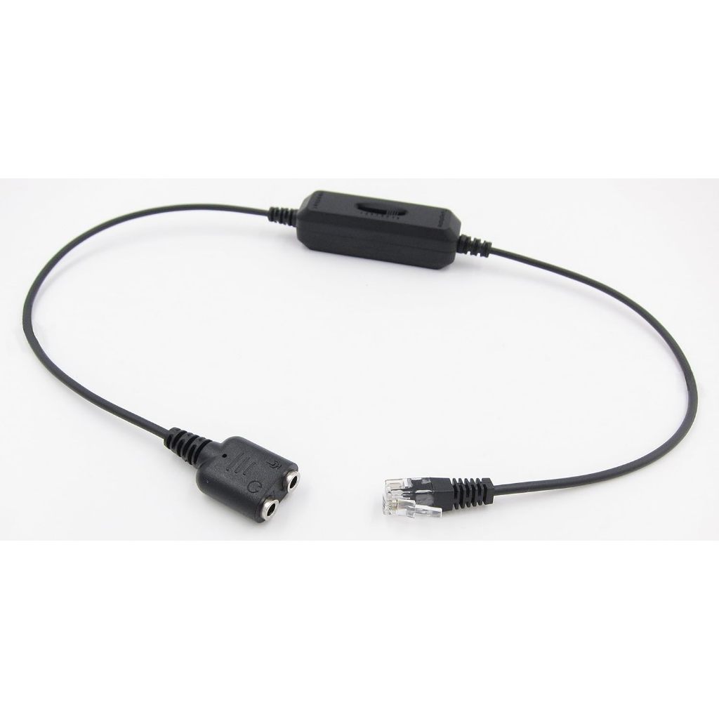 PC Headset to RJ9/RJ10/RJ22 Phone Switch Adapter with 8 Circuit Lines ...