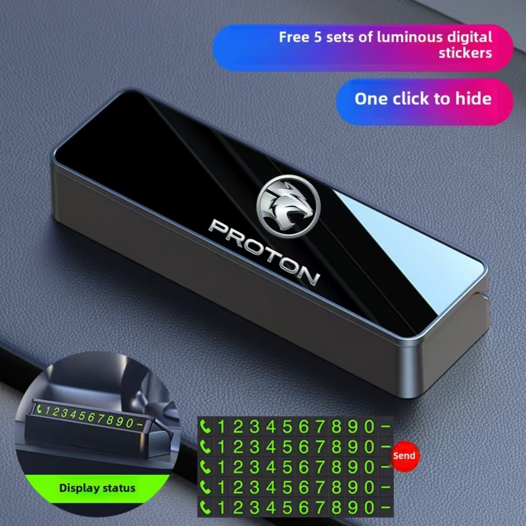 Car Temporary Parking Number Plate Tanda telefon tempat letak cermin ...