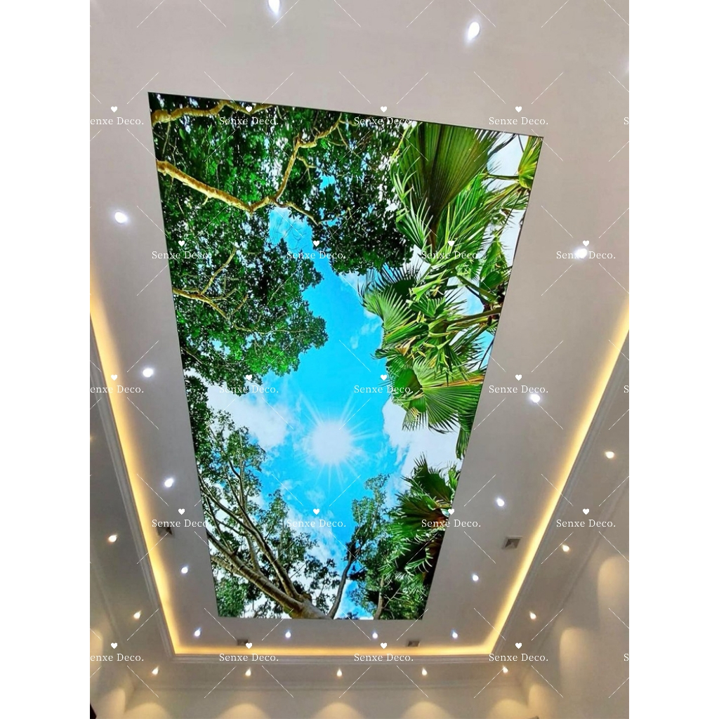 SA T2402 PVC Stretch Ceiling Film Vivid Giant Trees and Branch for ...