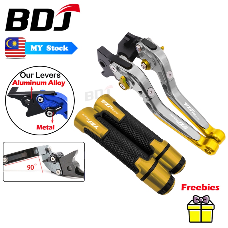 Tophome CNC Folding Levers For Yamaha R3 R25 2014-2020 – Extending, Anodized, Pair