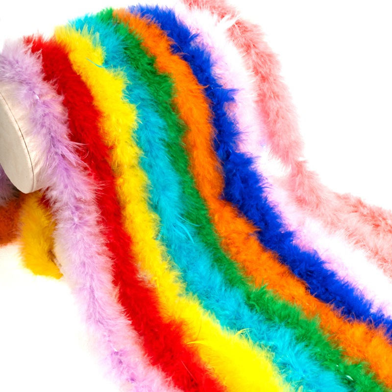 2Meters10 g Colorful feather strips turkey feathers flat feather strips ...