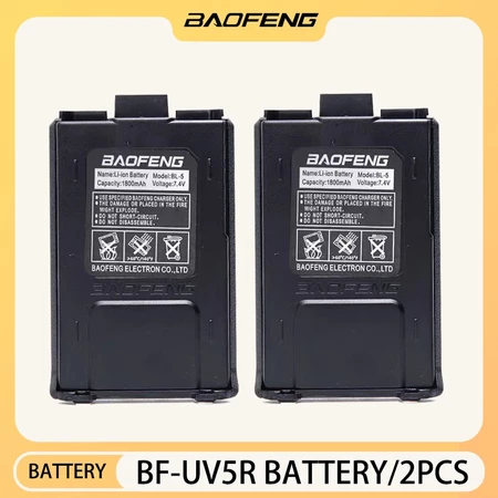 Uinfhyknd UV-5R -5 7.4V 1800mAh UV-5RE Batterie Au Lithium-ION D