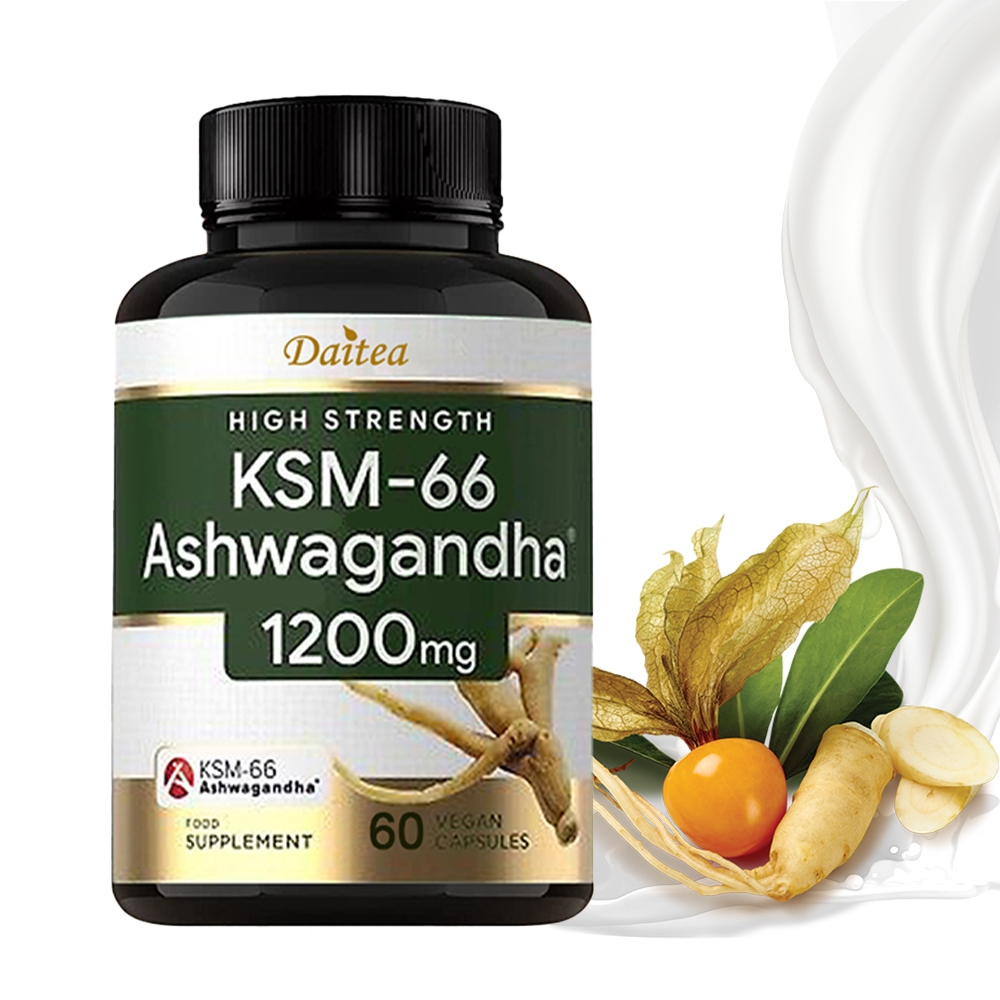 Organic Ashwagandha Supplement, 1200 Mg Per Serving, Supports Healthy ...