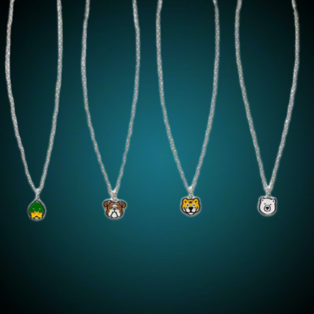 Human MADE 22SS Animal Straw Zoo Love Animal Head Necklace nigo 