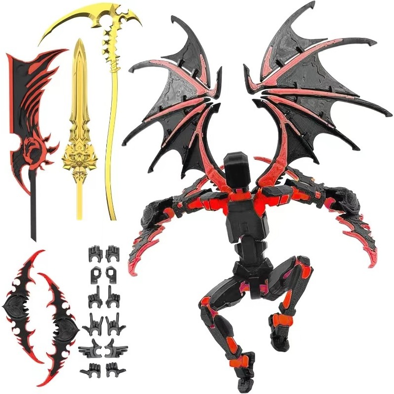 3D Printer Lucky 13 Action Figure Dummy 13 Illidan Devil DIY T13