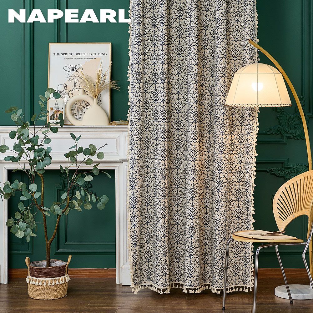 NAPEARL Retro Selendang Ramadan Elegant Blue and White Porcelain Color ...