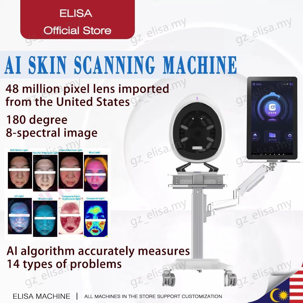 high quality AI 3DSkin Detector Analyzer Face Machine Facial Scanner 3D ...