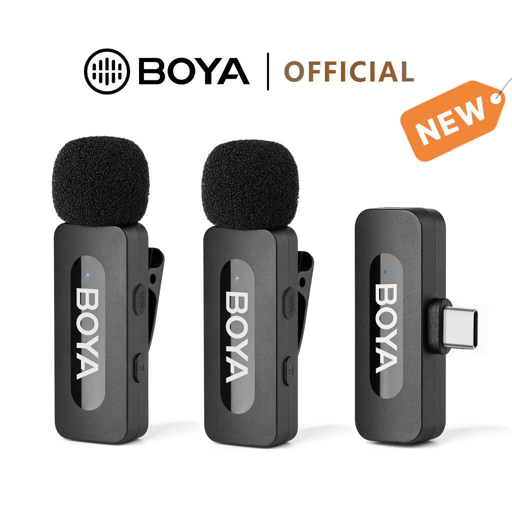 BOYA BY-V1/V2 Wireless Microphone Lavalier Microphone Mini Mic for ...